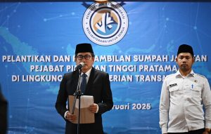 Sekretaris Jenderal, Danton Ginting Munthe melantik Andi Wijaya sebagai Inspektur II pada Inspektorat Jenderal