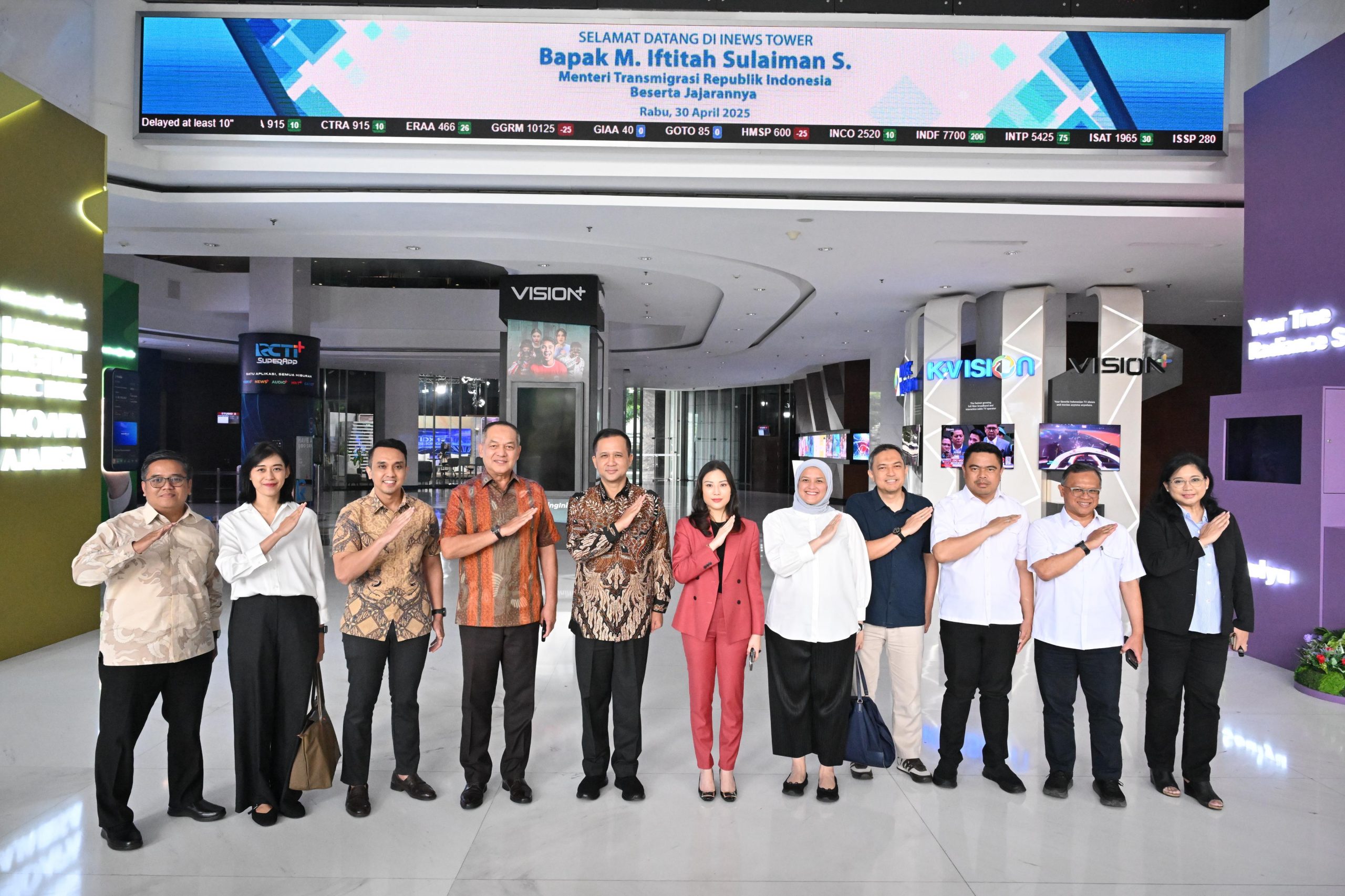 iNews Media Group menyatakan komitmennya untuk mendukung Kementerian Transmigrasi dalam memperkuat komunikasi publik, pemberdayaan komunitas